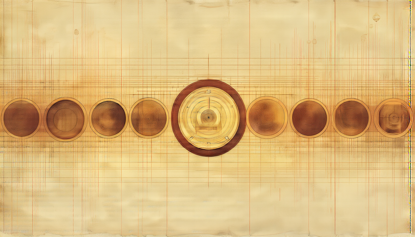 A bank of lenses against noise, gold line engraving